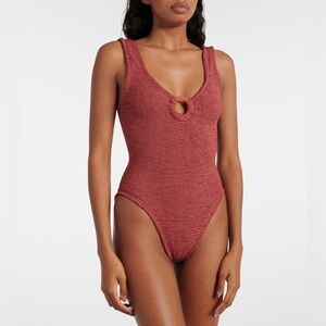 Celine ring-detail swimsuit Hunza G NWT